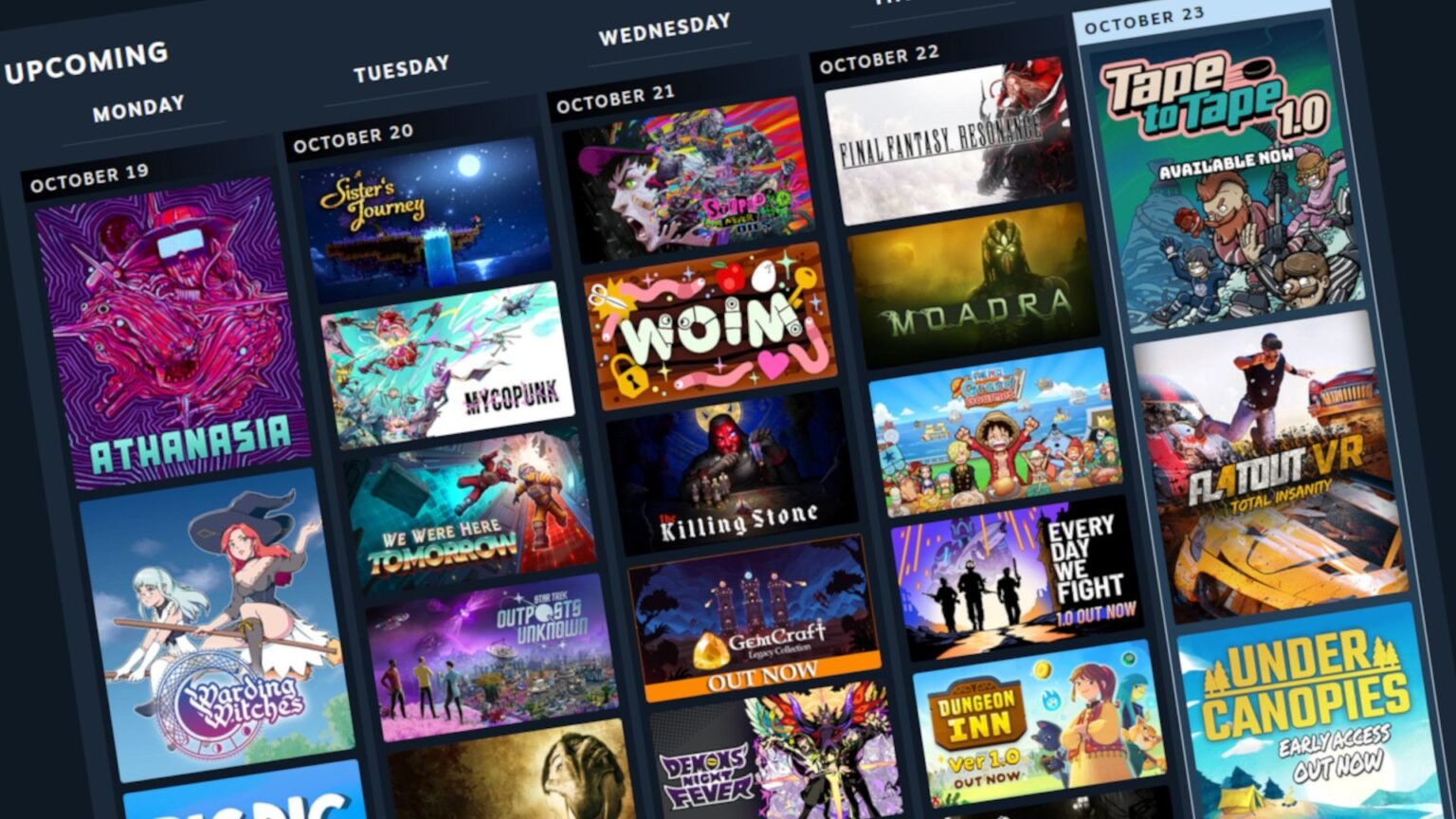 calendrier personnel Steam